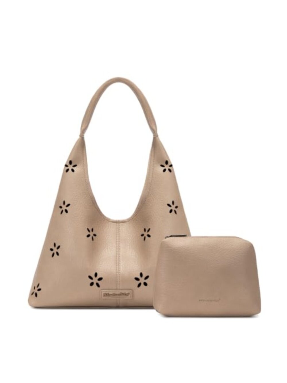Women's Hobo Shoulder Bag Soft PU Leather Slouchy Handbag with Pouch